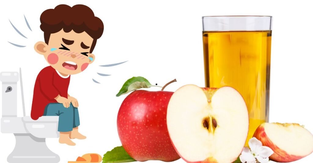 is warm apple juice good for constipation